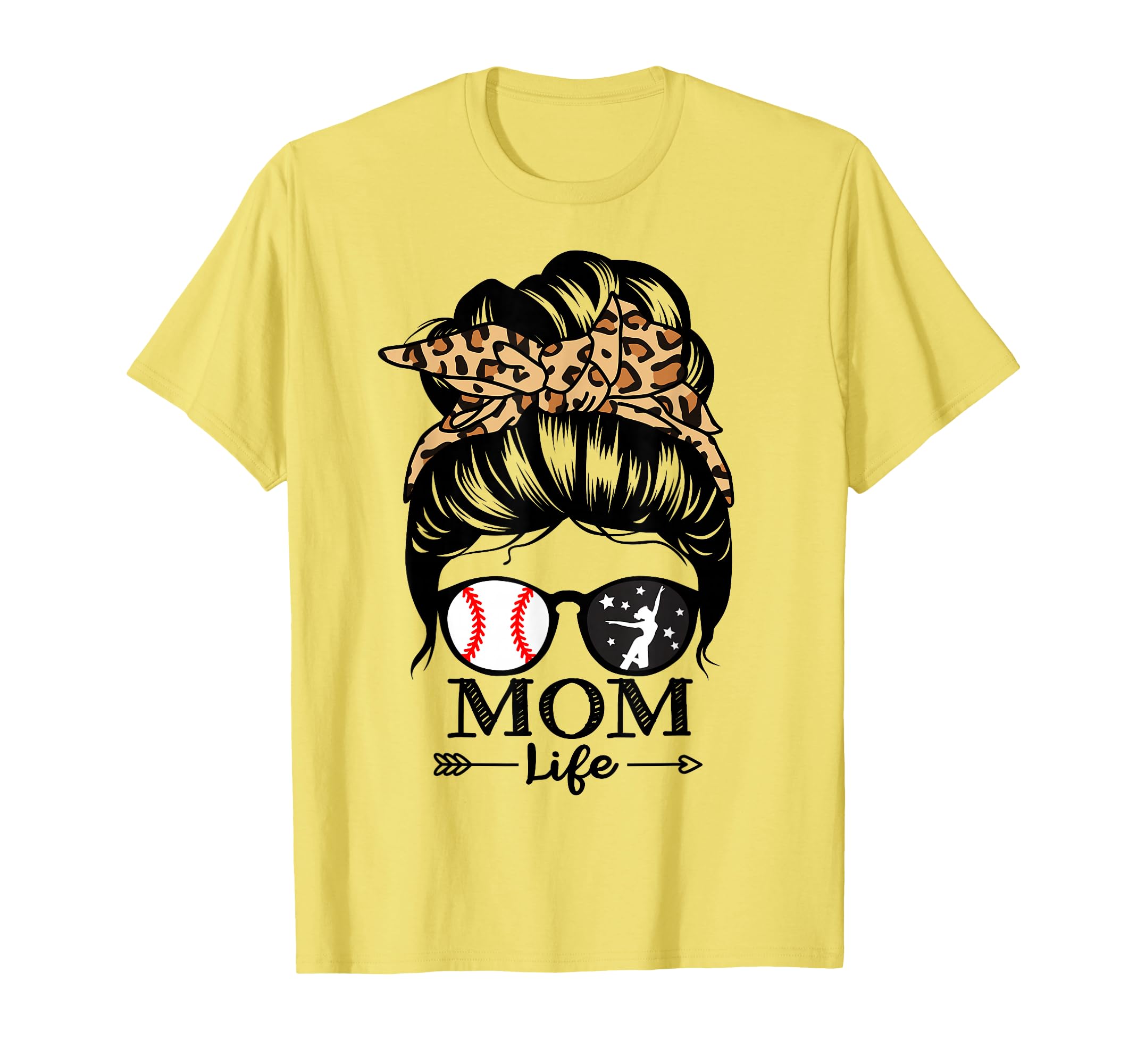 Mom Life Messy Bun Hair Funny T-Shirt - Aesthetic Graphic Men Women - T-Shirt, Sweatshirt, Hoodie