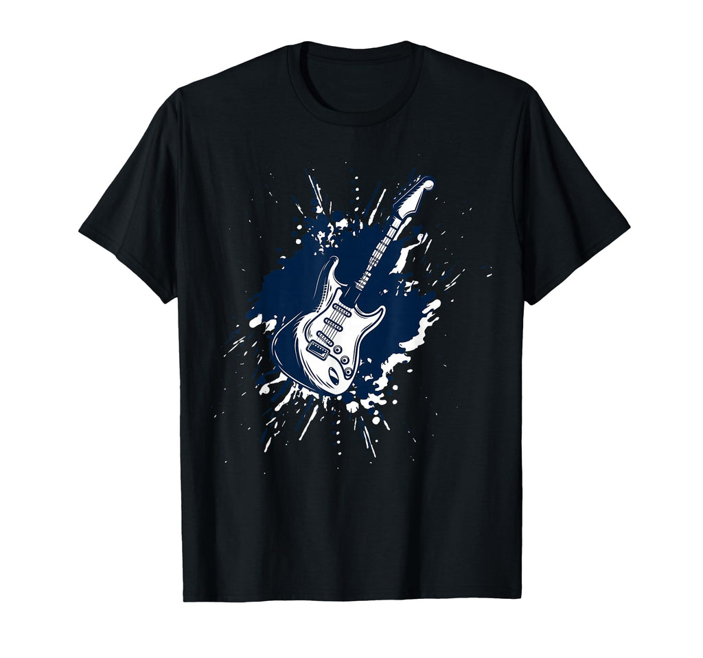 Guitar Splash Electric Acoustic T-Shirt - Custom Art Print Men Women - T-Shirt, Sweatshirt, Hoodie