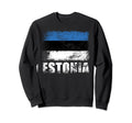 Estonia Flag Estonian Flag Sweatshirt - Graphic Print Unisex - T-Shirt, Sweatshirt, Hoodie