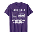 Baseball Papi Dad Usa Flag 4Th July T-Shirt - Minimalist Print Unisex - T-Shirt, Sweatshirt, Hoodie
