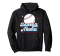Baseball Mama Baseball Mom Baseball Hoodie - Graphic Print for Adults - T-Shirt, Sweatshirt, Hoodie