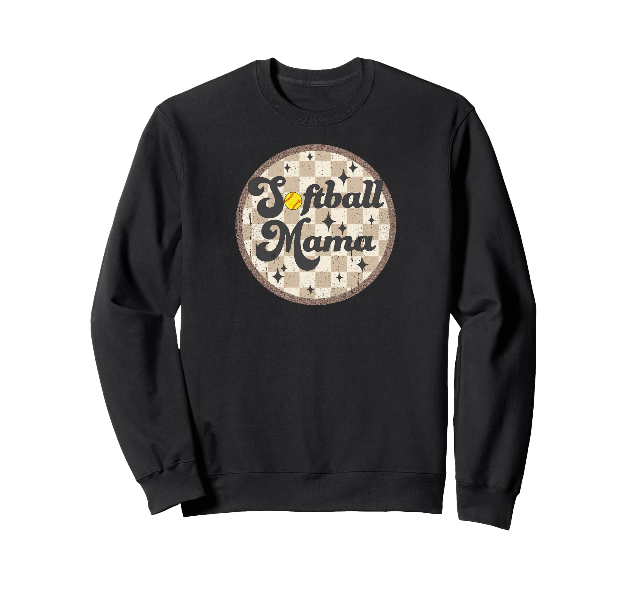 Softball Mama Mom Game Mothers Sweatshirt - Casual Everyday Wear Men Women - T-Shirt, Sweatshirt, Hoodie
