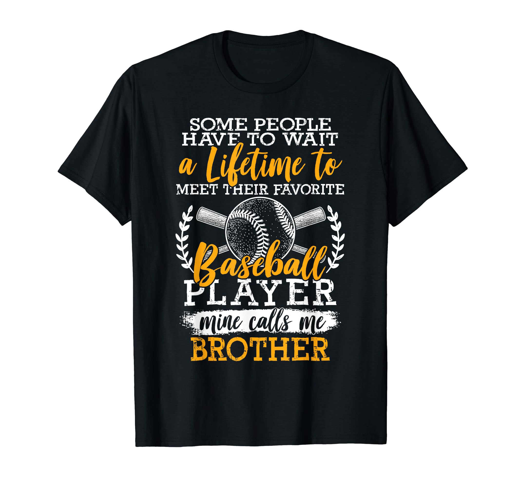 Baseball Player Brother Siblings T-Shirt - Novelty Apparel for Adults - T-Shirt, Sweatshirt, Hoodie