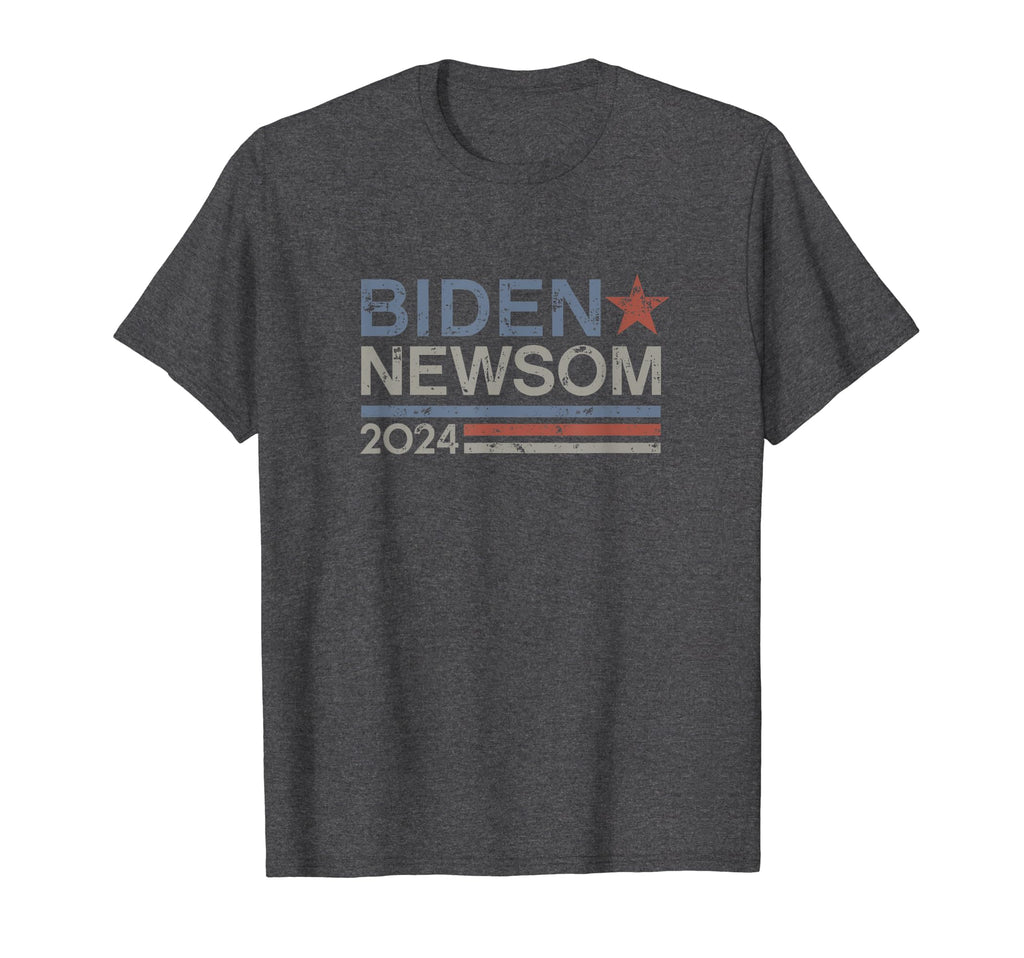 Biden Newsom 2024 Stripe T-Shirt - Custom Art Print Men Women - T-Shirt, Sweatshirt, Hoodie