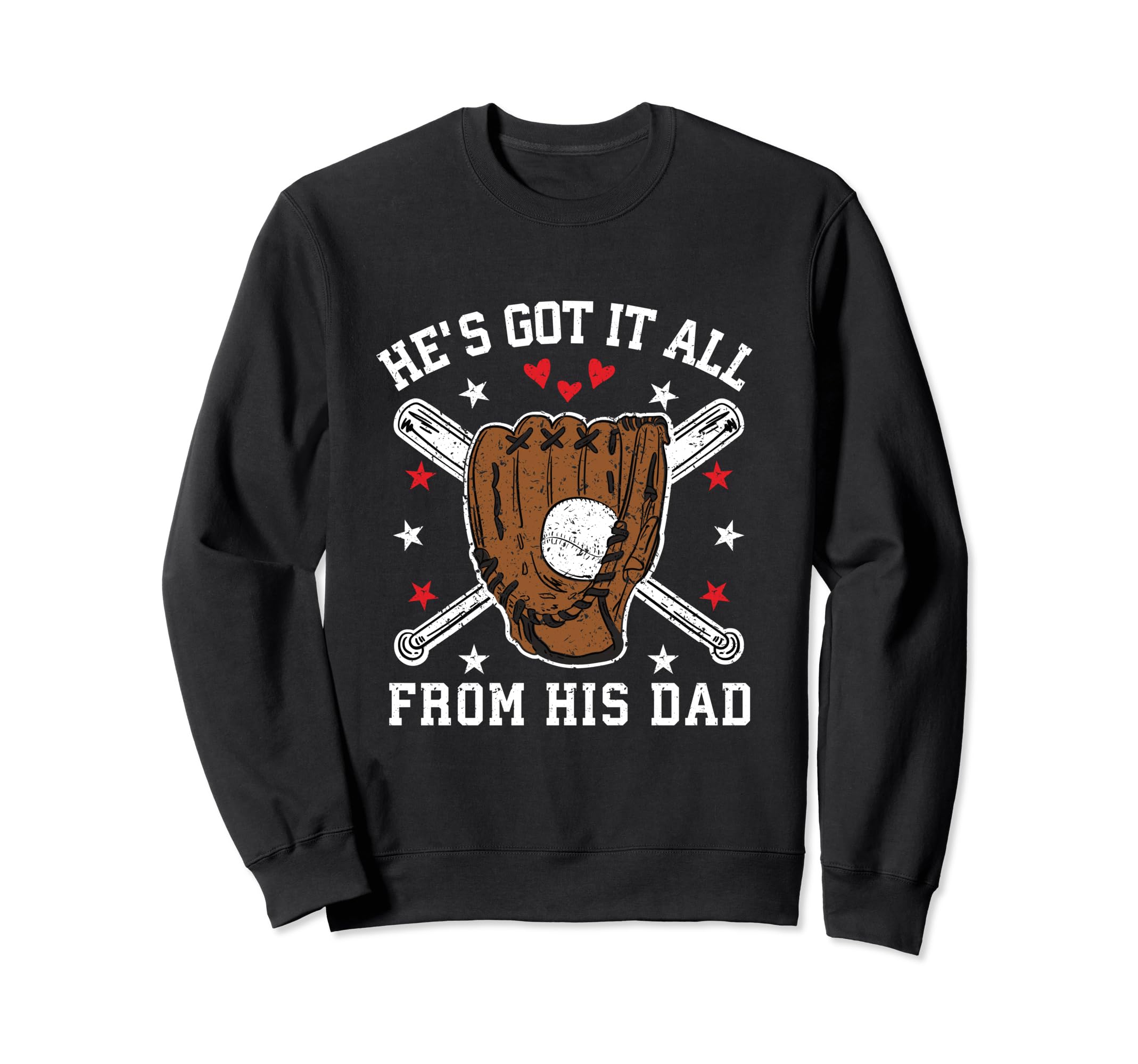 Baseball Dad Designs Sweatshirt - Novelty Apparel for Adults - T-Shirt, Sweatshirt, Hoodie
