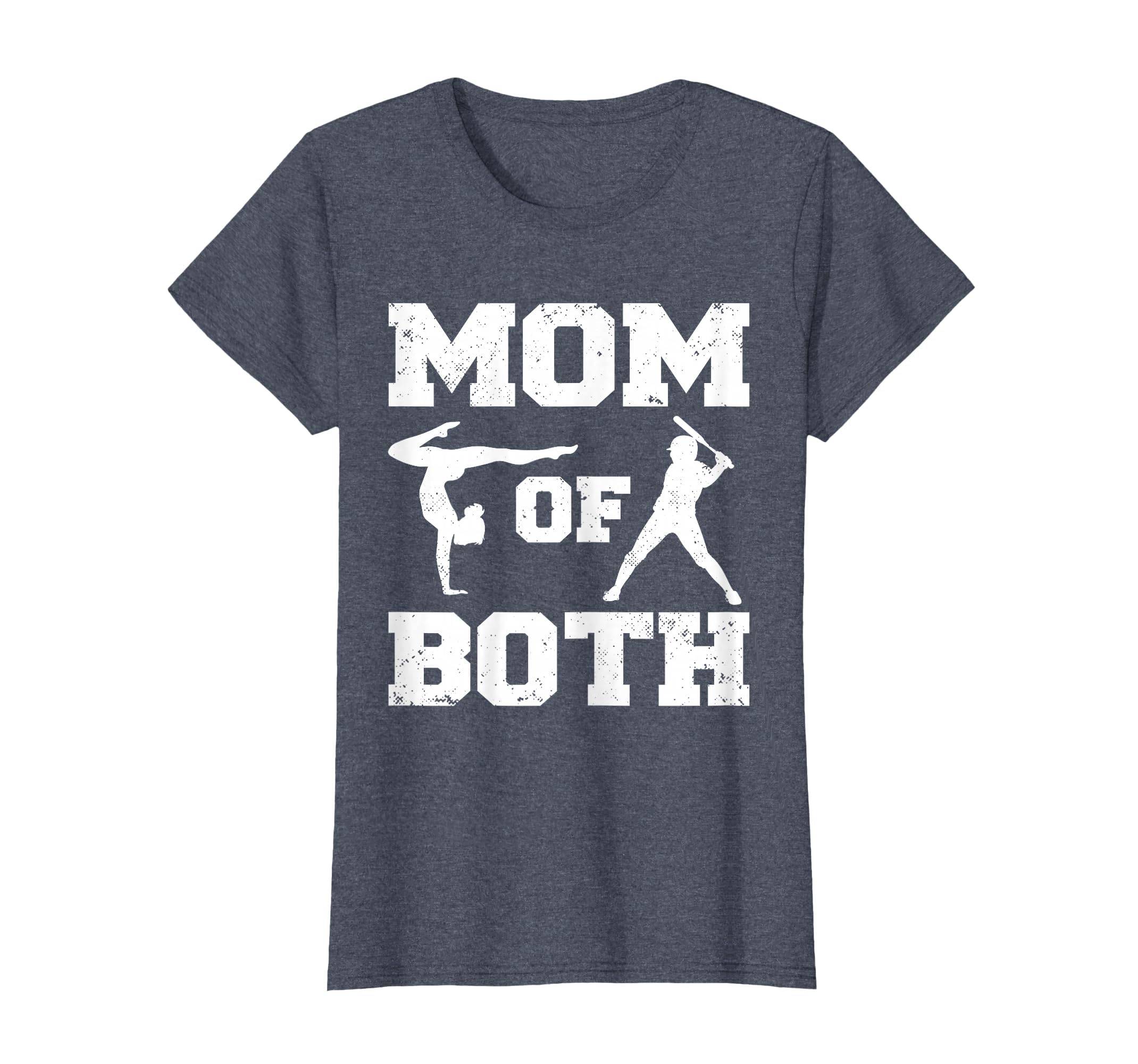 Mom Both Funny Baseball Gymnastics T-Shirt - Fun Novelty Design for Adults - T-Shirt, Sweatshirt, Hoodie