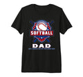 Mens Funny Softball Dad Like Baseball Dad T-Shirt - Unique Graphic Unisex - T-Shirt, Sweatshirt, Hoodie