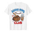Baseball Moms Club Iced Coffee Sports T-Shirt - Minimalist Print Unisex - T-Shirt, Sweatshirt, Hoodie