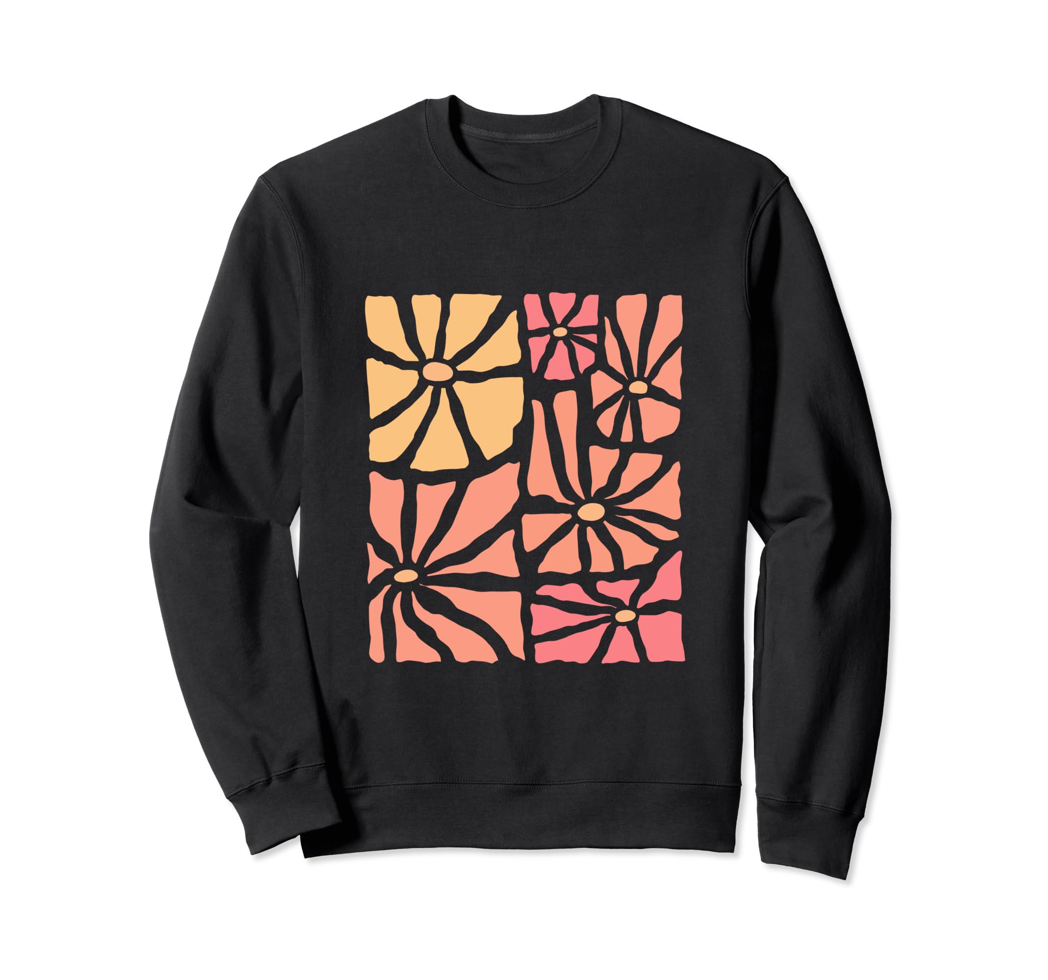 Boho Floral Bohemian Flowers Sweatshirt - Casual Everyday Wear for Adults - T-Shirt, Sweatshirt, Hoodie