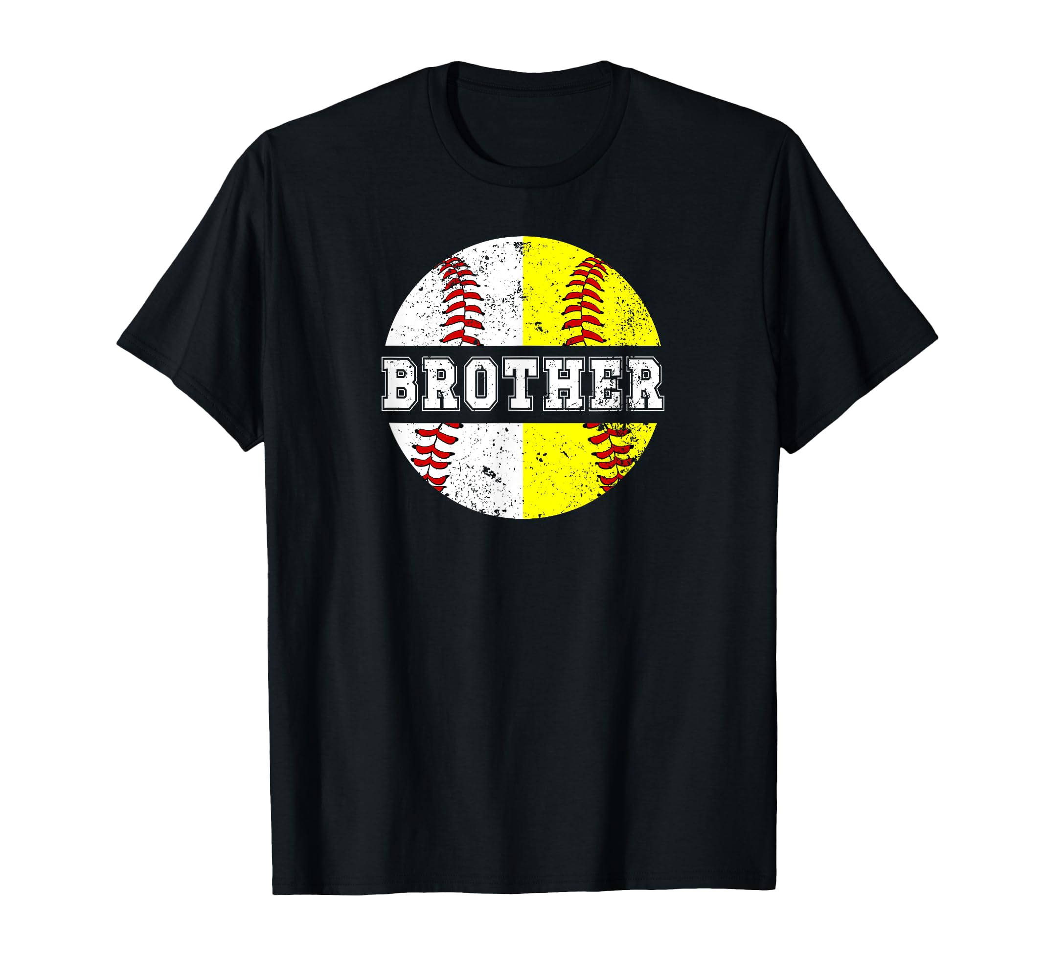 Softball Baseball Brother Baseball T-Shirt - Aesthetic Graphic for Adults - T-Shirt, Sweatshirt, Hoodie