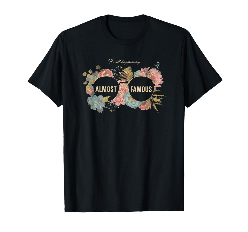 Almost Famous Boho Floral Sunglasses T-Shirt - Unique Graphic for Adults - T-Shirt, Sweatshirt, Hoodie