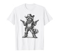 Raccoon Cowboy Trash Panda T-Shirt - Fun Novelty Design Men Women - T-Shirt, Sweatshirt, Hoodie