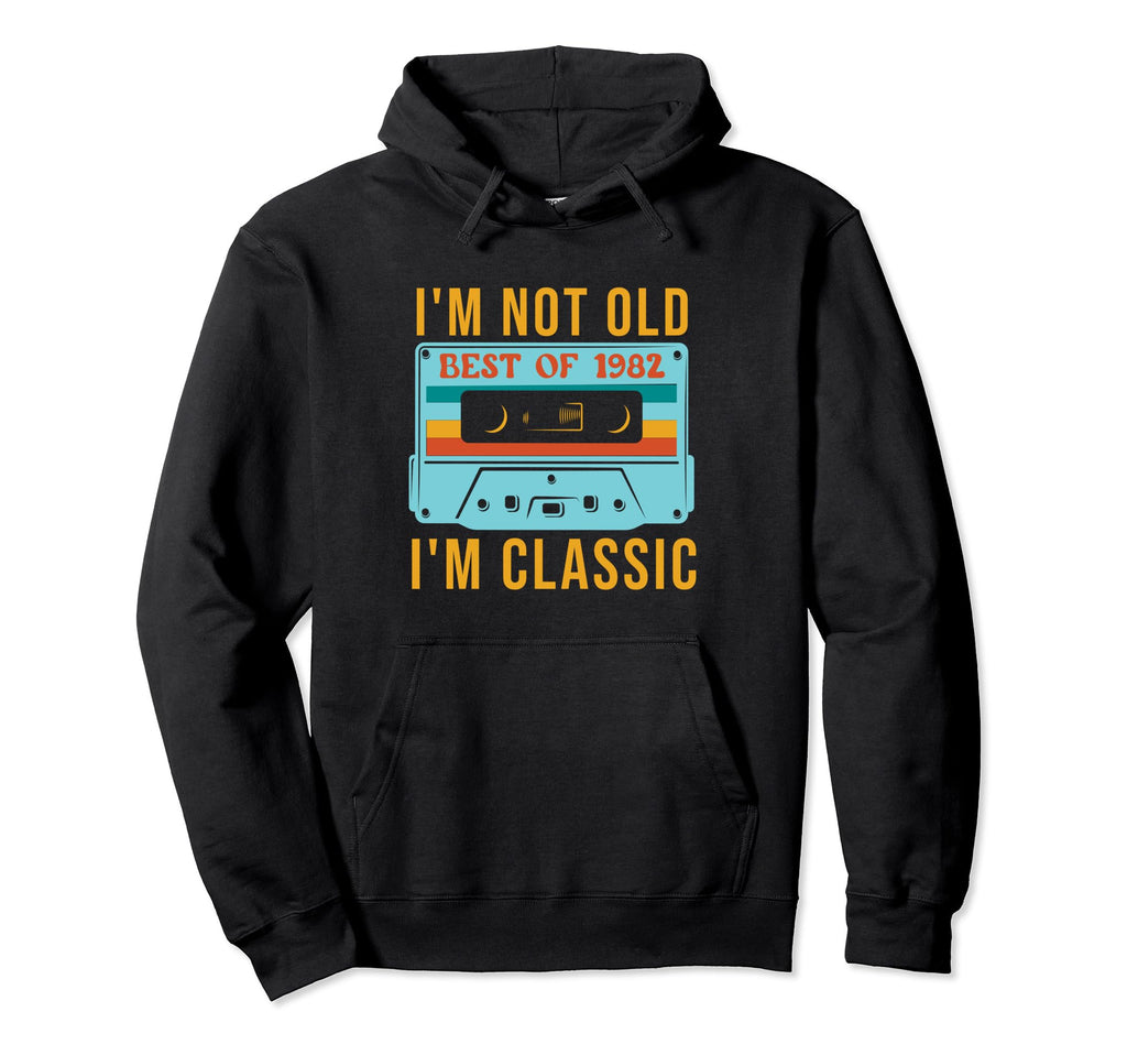 Best 1982 40Th 41St Birthday Cassette Hoodie - Unique Graphic Men Women - T-Shirt, Sweatshirt, Hoodie