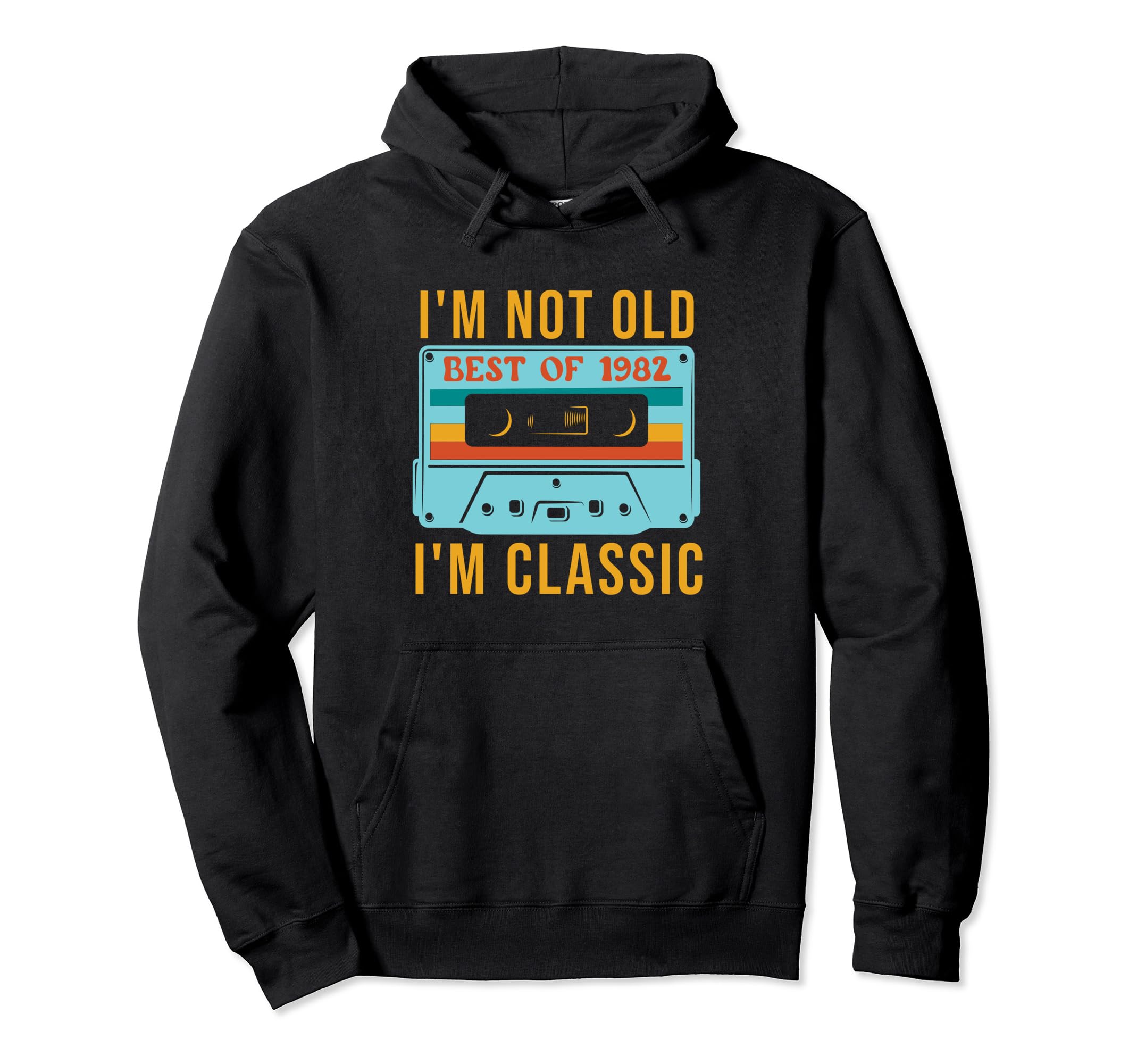 Best 1982 40Th 41St Birthday Cassette Hoodie - Unique Graphic Men Women - T-Shirt, Sweatshirt, Hoodie