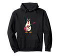 Rockstar Penguin Sunglasses Electric Hoodie - Aesthetic Graphic Men Women - T-Shirt, Sweatshirt, Hoodie