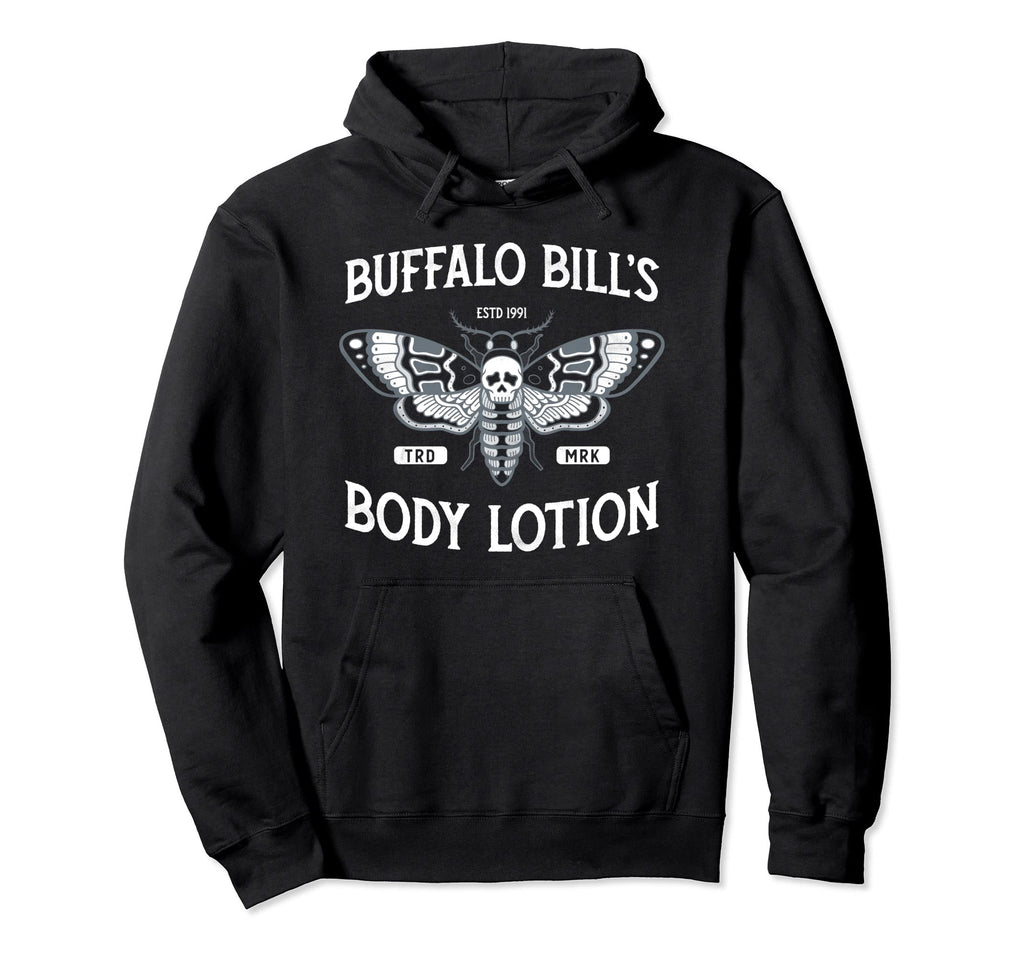 Goth Lotion Deaths Head Moth Distressed Hoodie - Novelty Apparel Unisex - T-Shirt, Sweatshirt, Hoodie