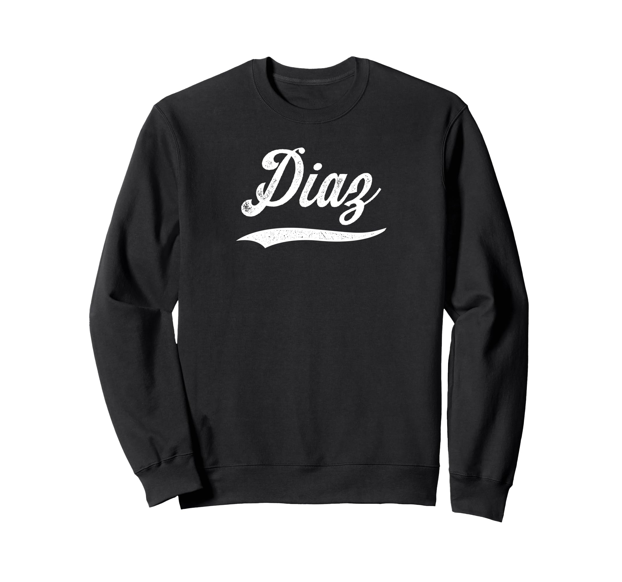 Distressed Script Angel Diaz Sweatshirt - Unique Graphic Men Women - T-Shirt, Sweatshirt, Hoodie