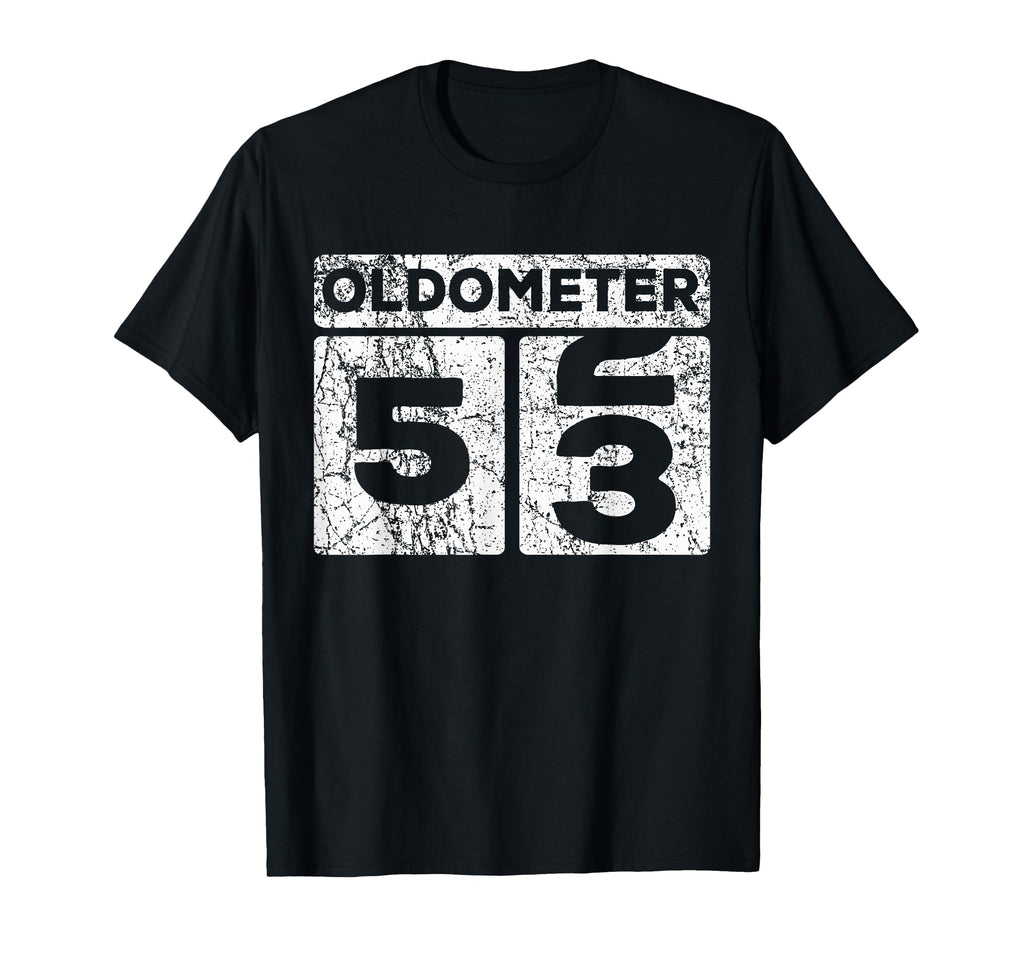 Oldometer 52 53 Car Odometer Funny 53Rd T-Shirt - Unique Graphic Unisex - T-Shirt, Sweatshirt, Hoodie