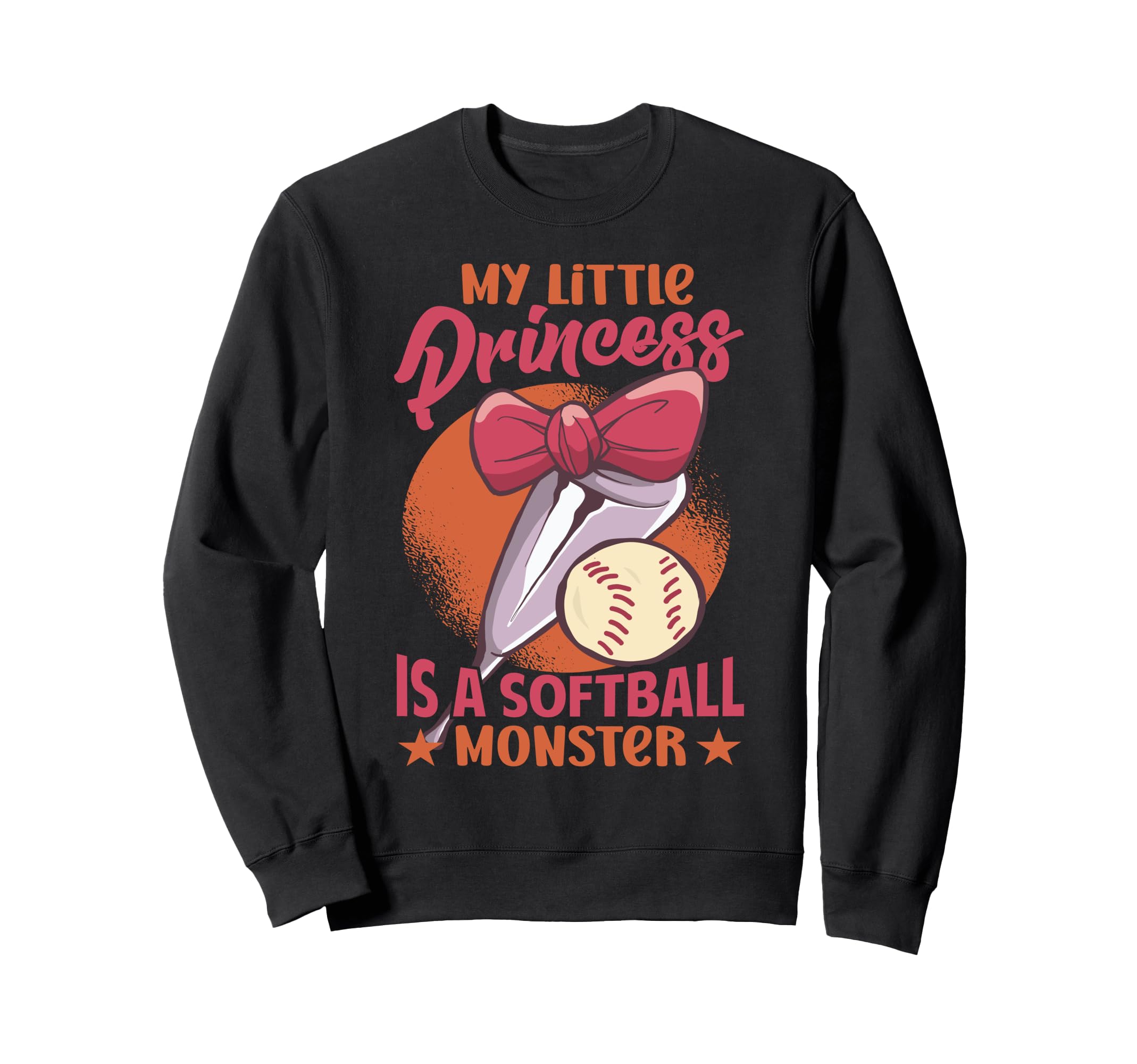 My Little Princess Is Softball Sweatshirt - Custom Art Print Men Women - T-Shirt, Sweatshirt, Hoodie