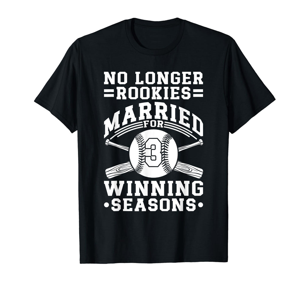 3Rd Wedding Anniversary Baseball T-Shirt - Novelty Apparel for Adults - T-Shirt, Sweatshirt, Hoodie
