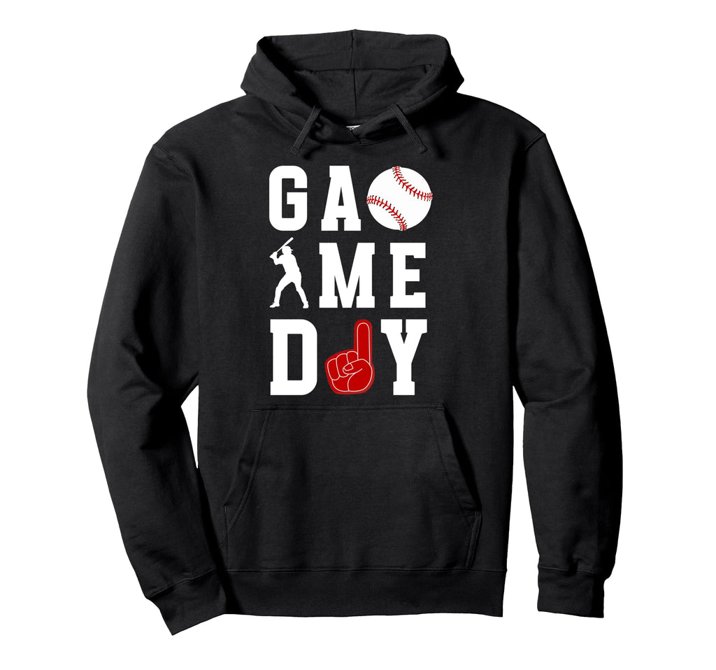 Game Day Baseball Funny Baseball Game Hoodie - Novelty Apparel for Adults - T-Shirt, Sweatshirt, Hoodie