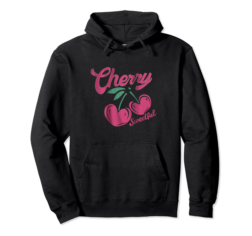 Cherry Sweetful Red Aesthetic Cherries Hoodie - Unique Graphic for Adults - T-Shirt, Sweatshirt, Hoodie