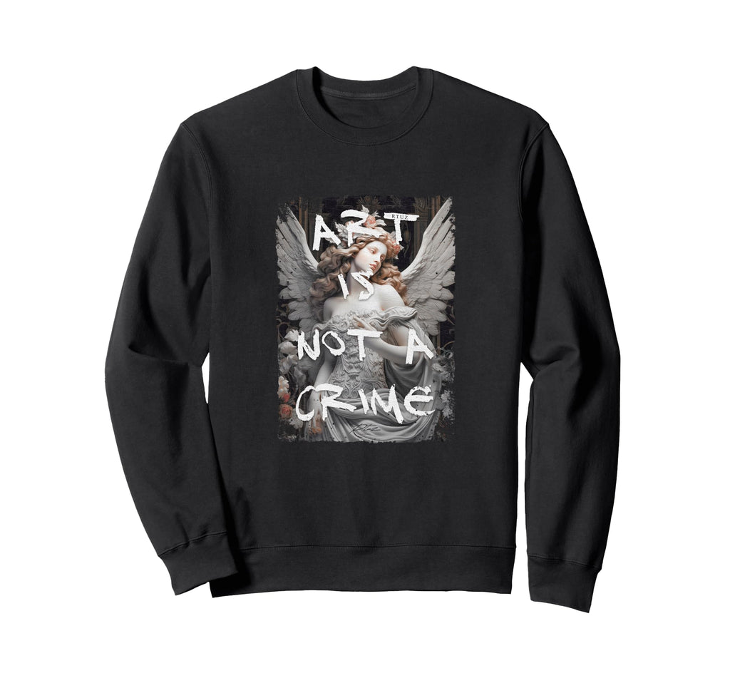 Aesthetic Streetwear Angel Sweatshirt - Casual Everyday Wear for Adults - T-Shirt, Sweatshirt, Hoodie