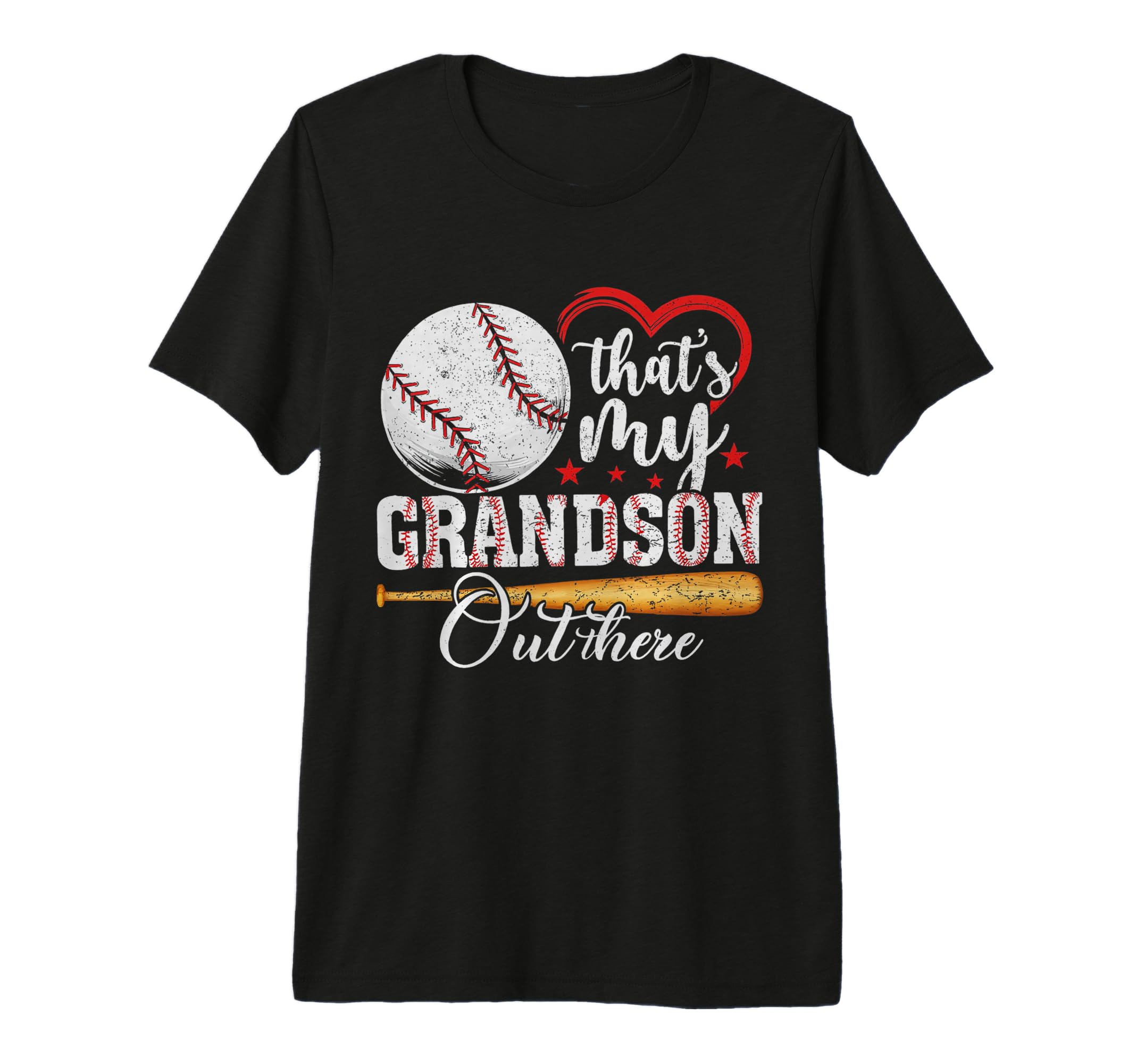 Thats My Grandson Out There Baseball T-Shirt - Novelty Apparel for Adults - T-Shirt, Sweatshirt, Hoodie