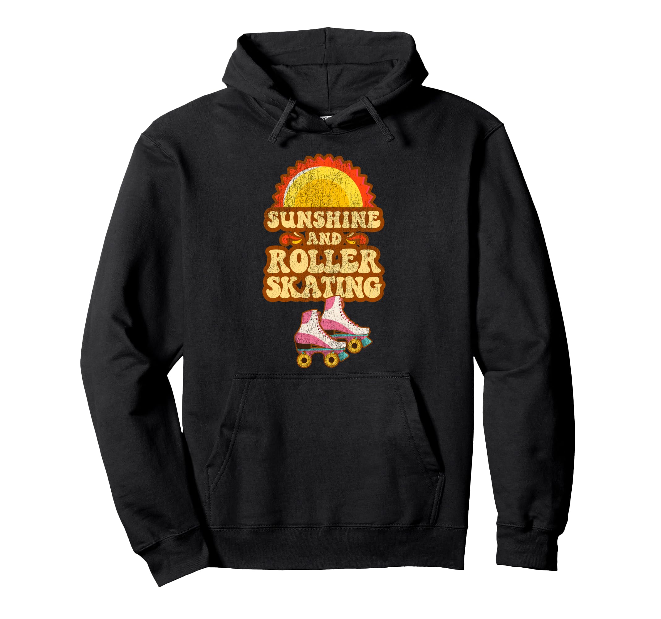 Roller Skating Skate 1970S Hoodie - Novelty Apparel Unisex - T-Shirt, Sweatshirt, Hoodie