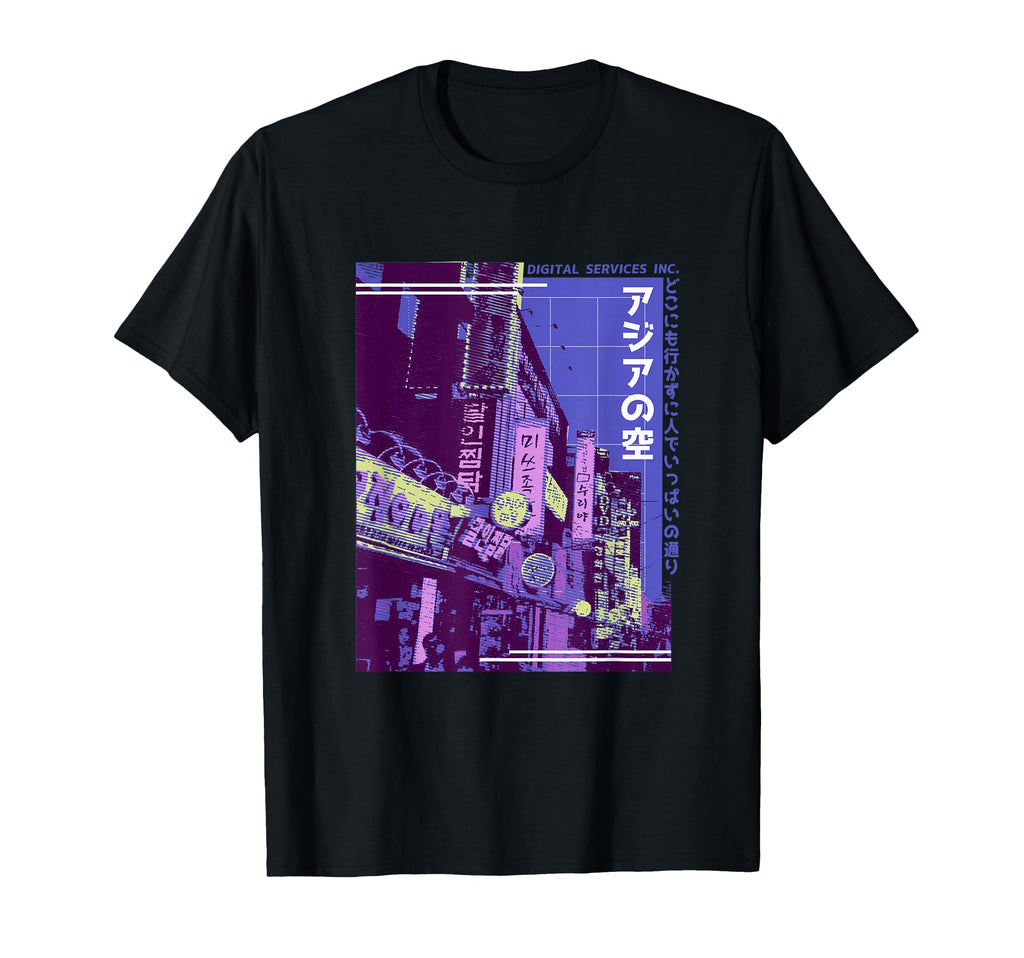 Aesthetic Vaporwave Japan 80S 90S T-Shirt - Novelty Apparel for Adults - T-Shirt, Sweatshirt, Hoodie