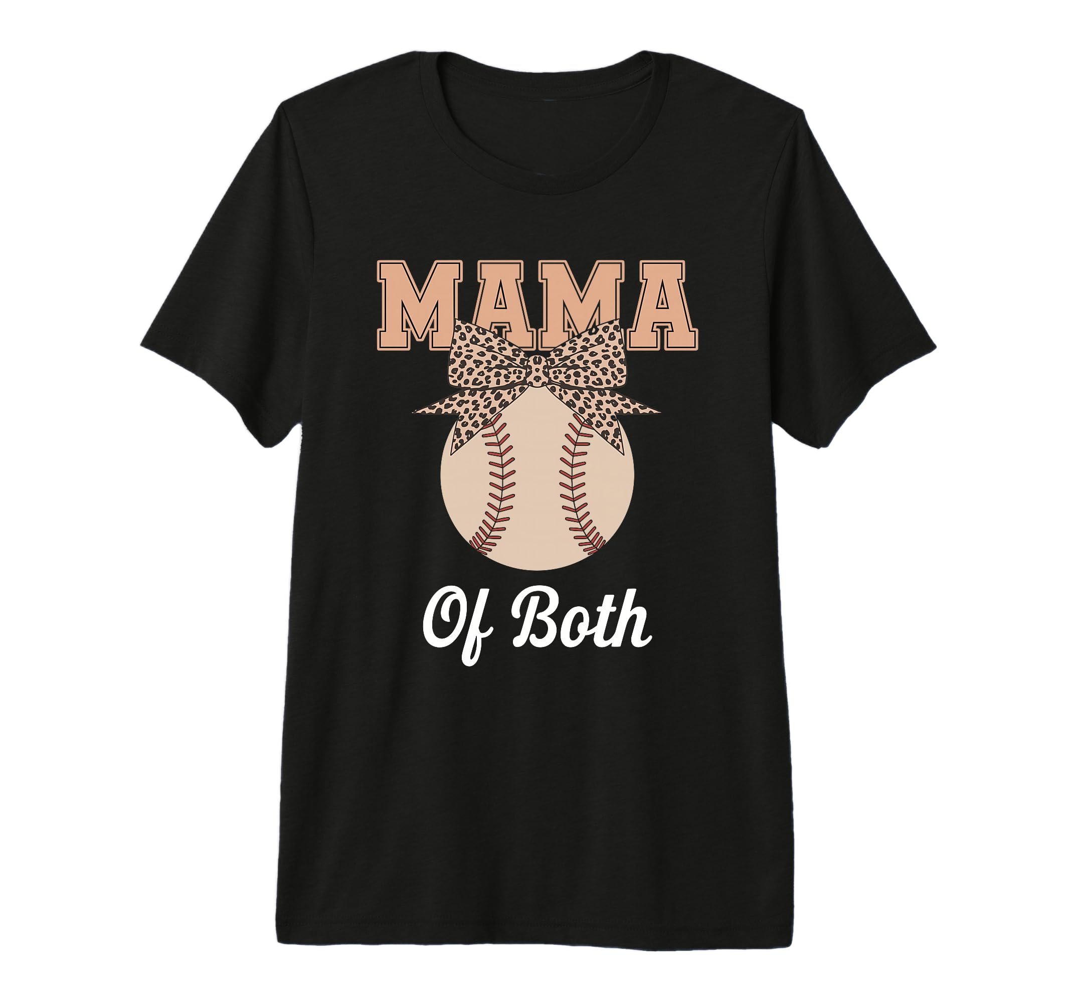 Leopard Mothers Day Mama Mom Both T-Shirt - Custom Art Print for Adults - T-Shirt, Sweatshirt, Hoodie