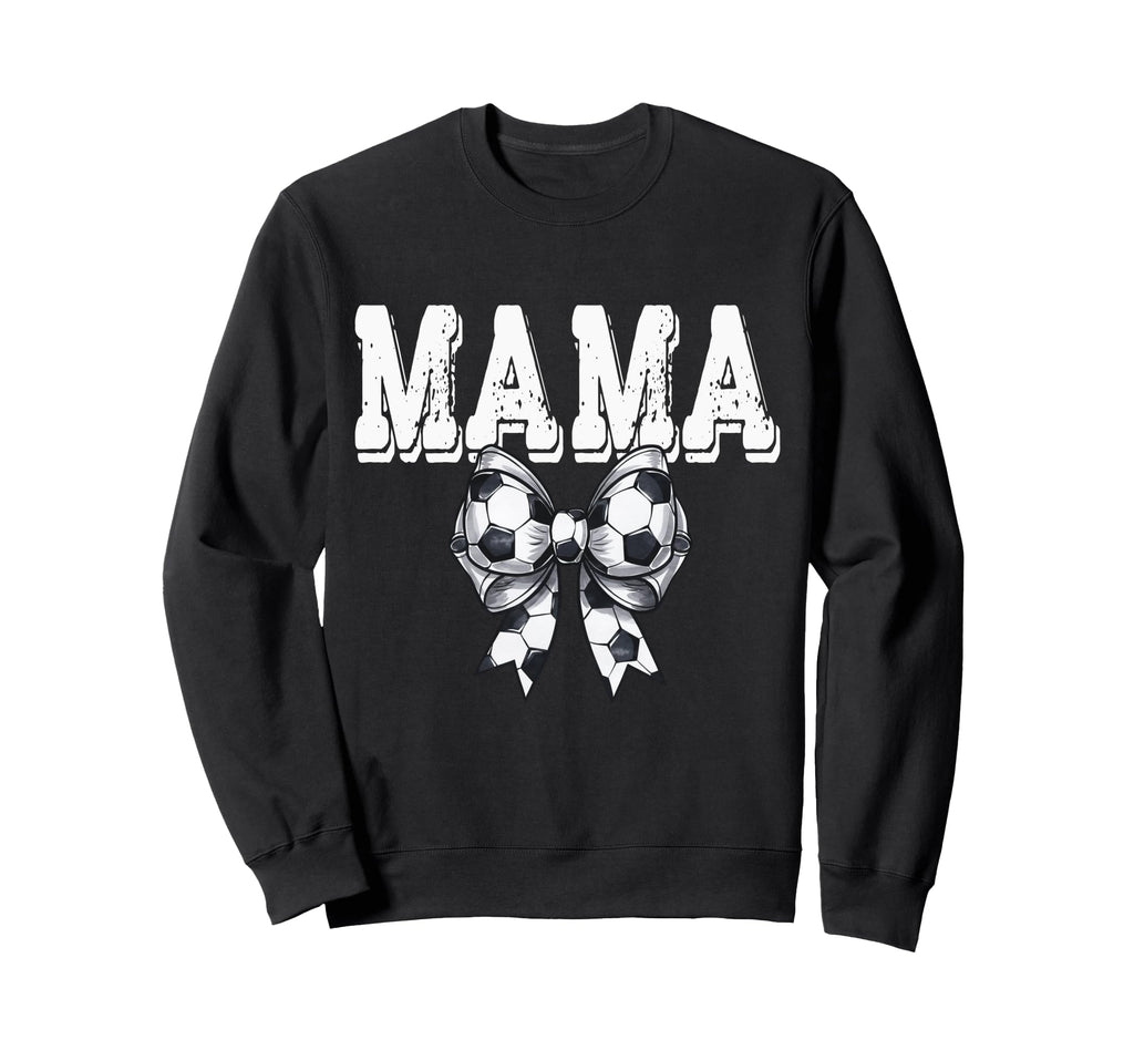 Coquette Soccer Bow Mama Sister Grandma Sweatshirt - Graphic Print Unisex - T-Shirt, Sweatshirt, Hoodie