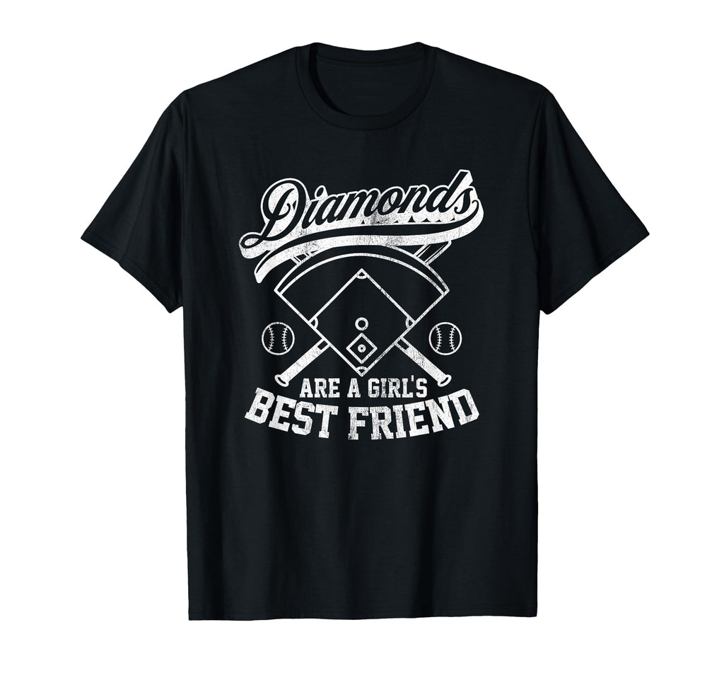 Diamonds Are Best Friend Baseball Fan T-Shirt - Unique Graphic for Adults - T-Shirt, Sweatshirt, Hoodie