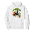 Doberman Groovy Floral Watercolor Boho Hoodie - Trendy Graphic Men Women - T-Shirt, Sweatshirt, Hoodie