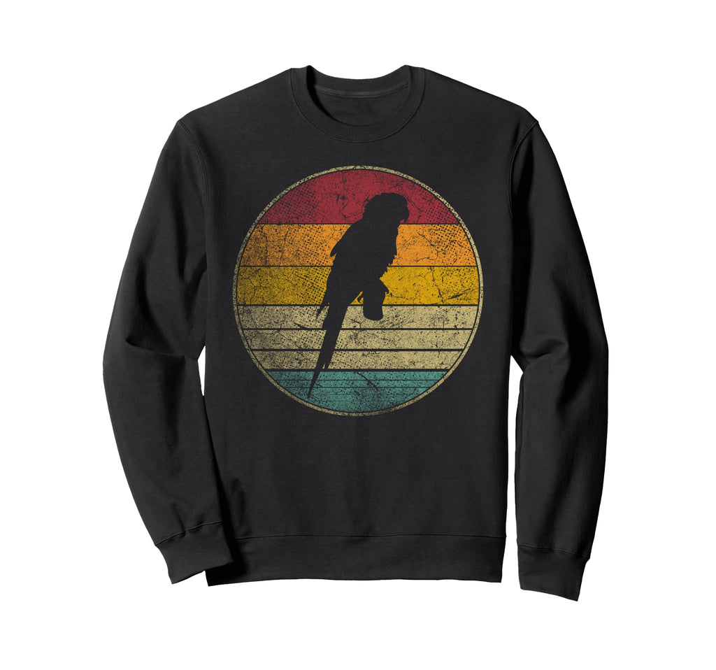 Parrot Bird Distressed Silhouette Sweatshirt - Casual Everyday Wear Unisex - T-Shirt, Sweatshirt, Hoodie
