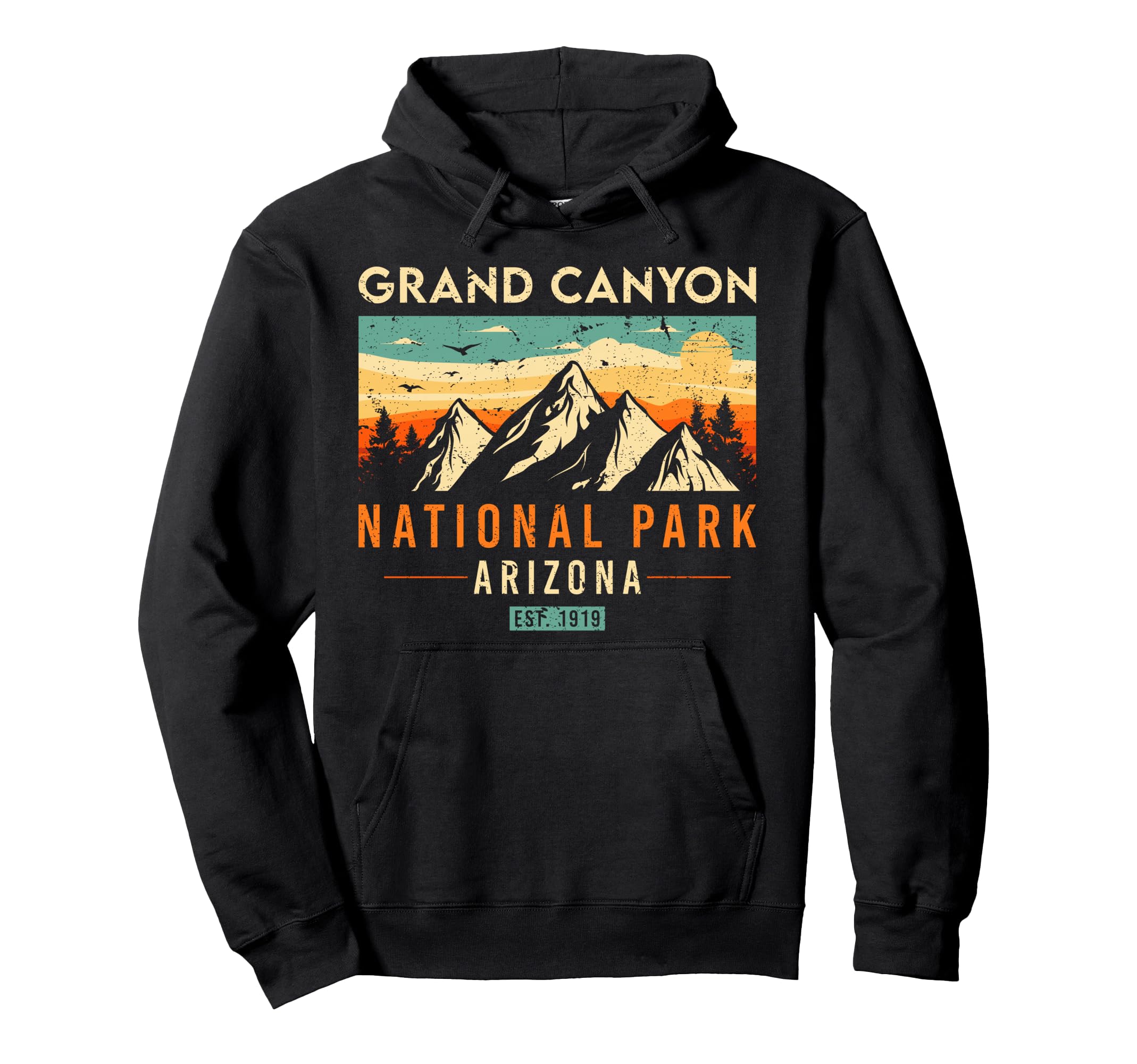 Grand Canyon Est 1919 Arizona Hoodie - Aesthetic Graphic for Adults - T-Shirt, Sweatshirt, Hoodie