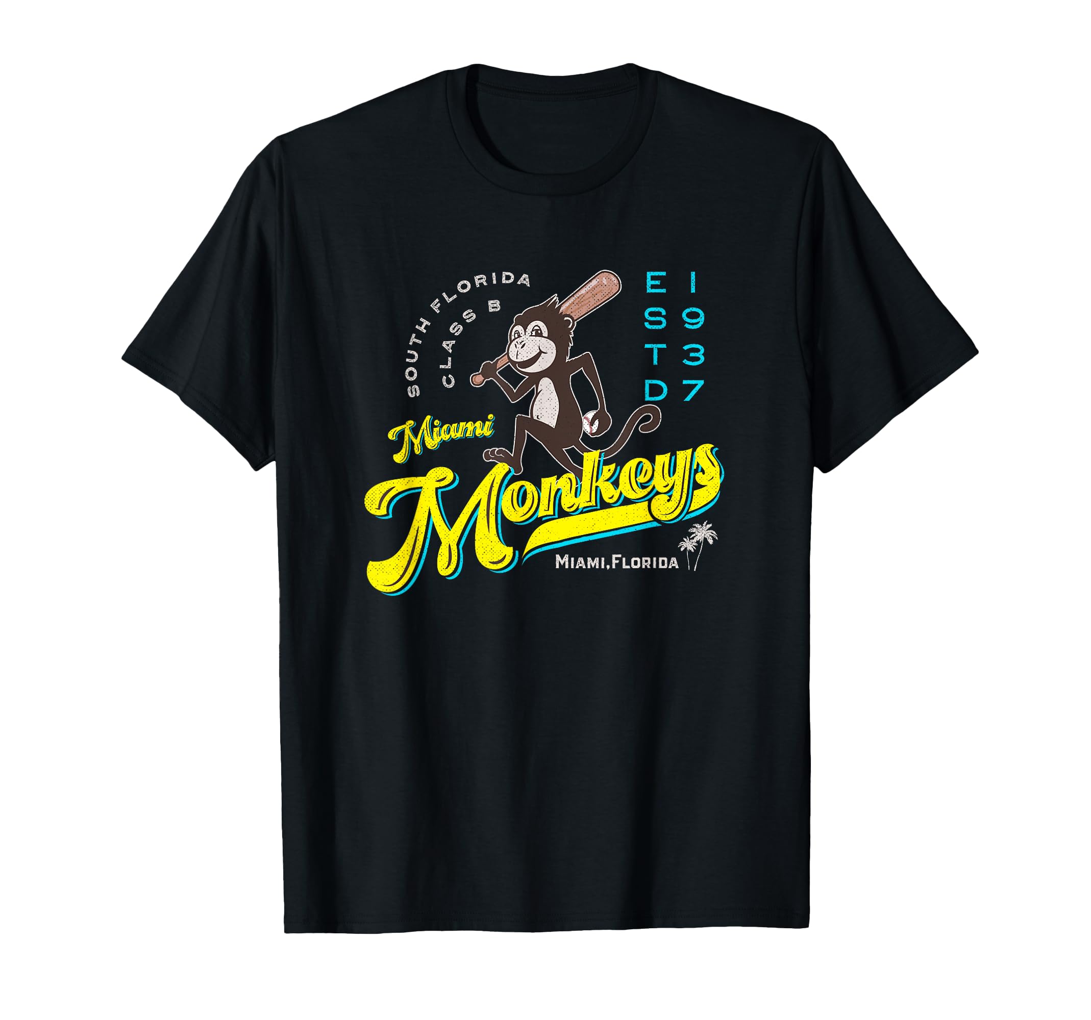 Miami Monkeys Baseball Minor League T-Shirt - Minimalist Print Unisex - T-Shirt, Sweatshirt, Hoodie