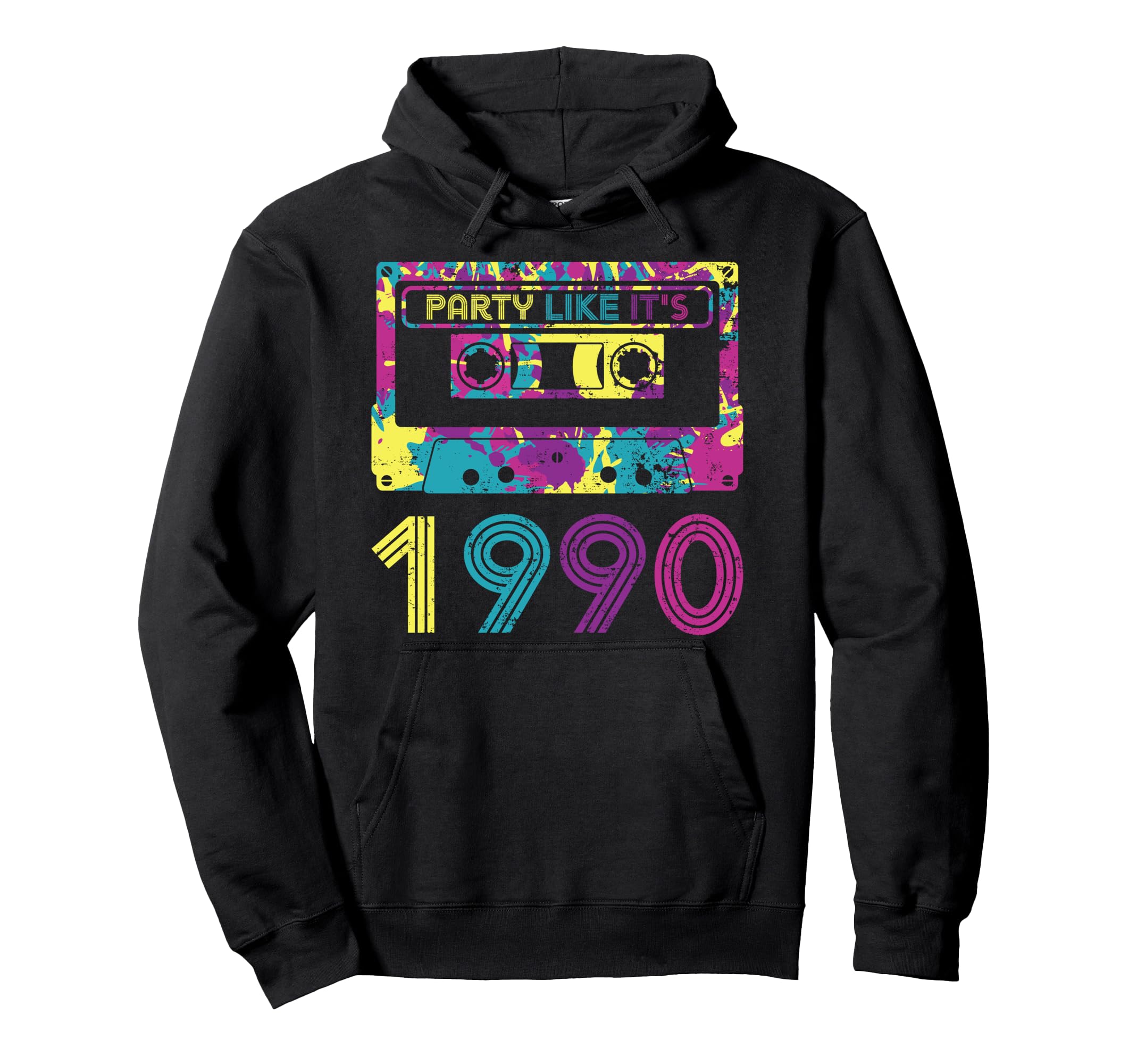 Party Like Its 1990 90S Cassette Tapes Hoodie - Novelty Apparel Men Women - T-Shirt, Sweatshirt, Hoodie