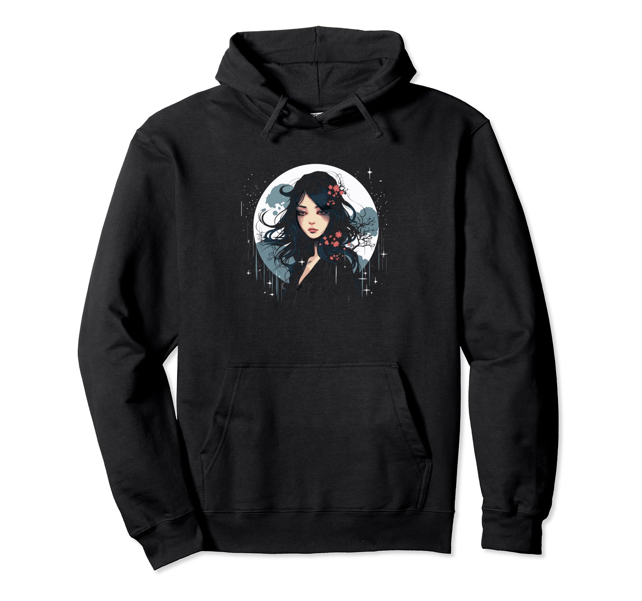 Kawaii Moon Moon Loving Japanese Anime Hoodie - Streetwear Style for Adults - T-Shirt, Sweatshirt, Hoodie