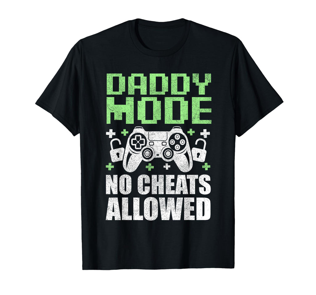 Gamer Dad Fathers Day Daddy Mode No T-Shirt - Trendy Graphic for Adults - T-Shirt, Sweatshirt, Hoodie