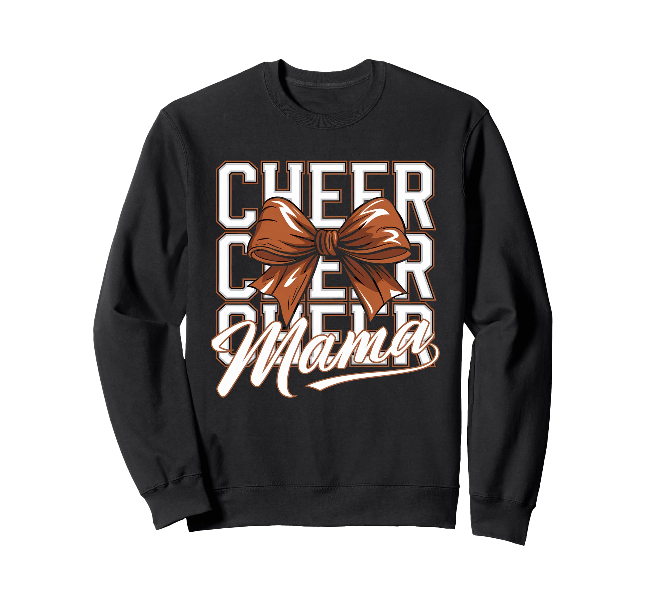 Cheer Mom Mother Bow Cheerleader Sweatshirt - Fun Novelty Design Men Women - T-Shirt, Sweatshirt, Hoodie