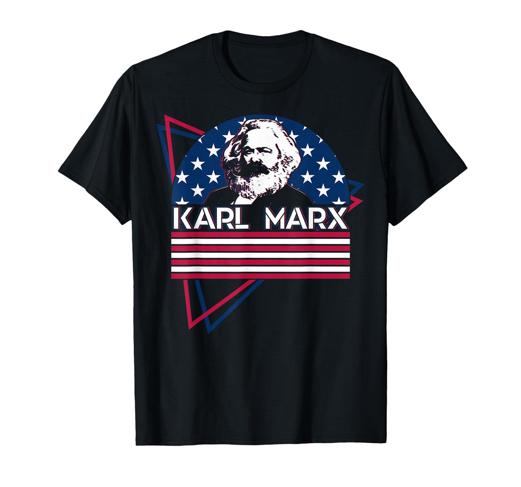 Karl Marx Communism Communist Us Flag T-Shirt - Streetwear Style Men Women - T-Shirt, Sweatshirt, Hoodie
