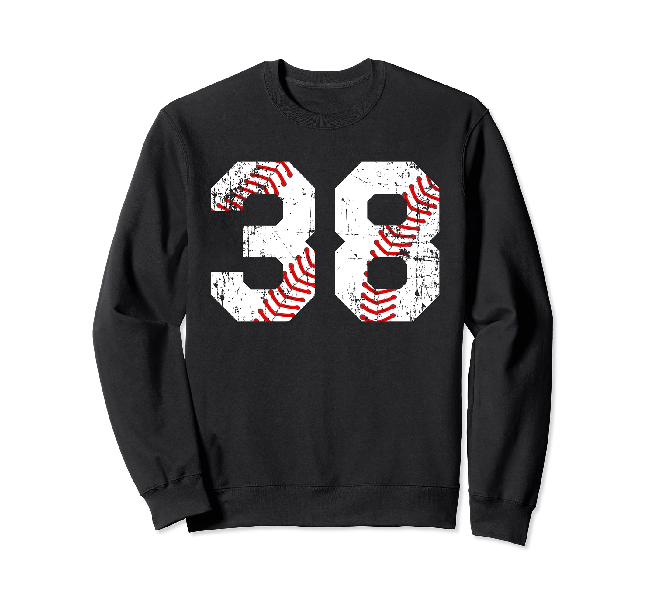 Baseball 38 Jersey Number Sweatshirt - Trendy Graphic Men Women - T-Shirt, Sweatshirt, Hoodie