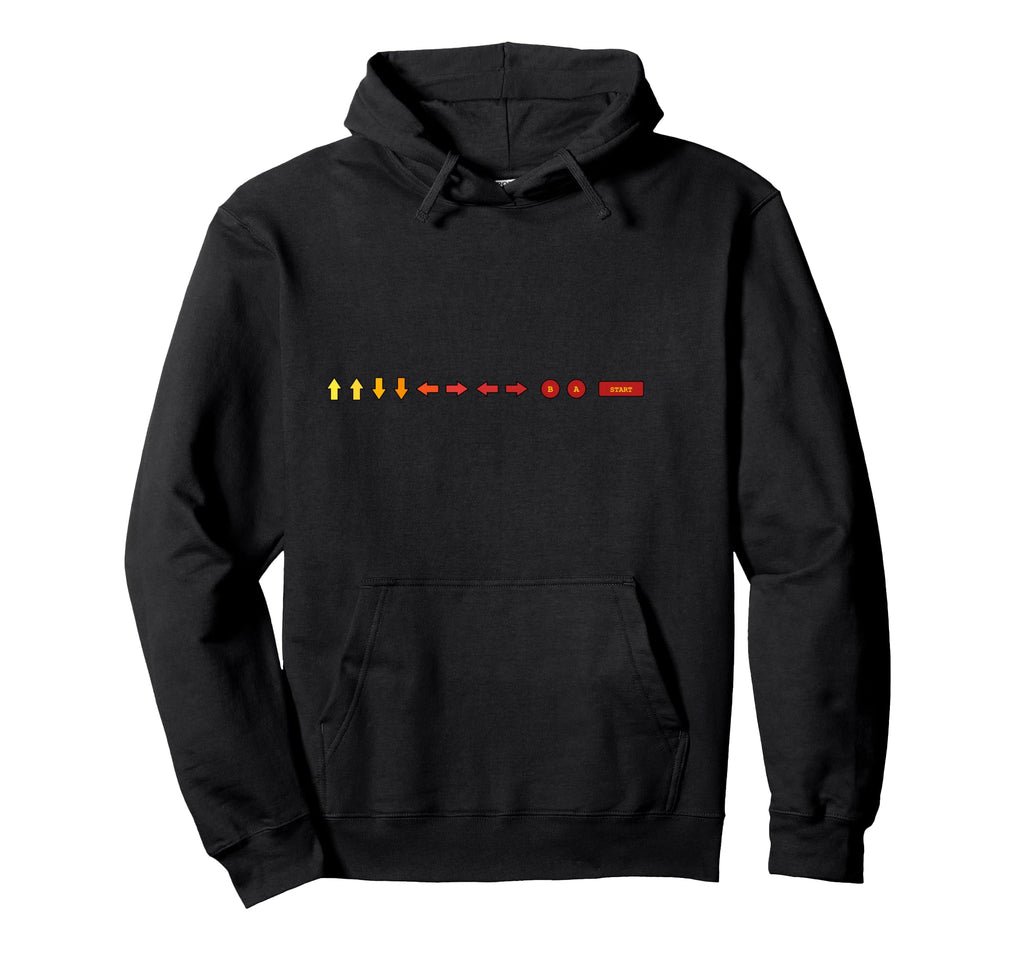 8 Bit Pixel Gaming Gamer Cheat Code Hoodie - Unique Graphic Men Women - T-Shirt, Sweatshirt, Hoodie