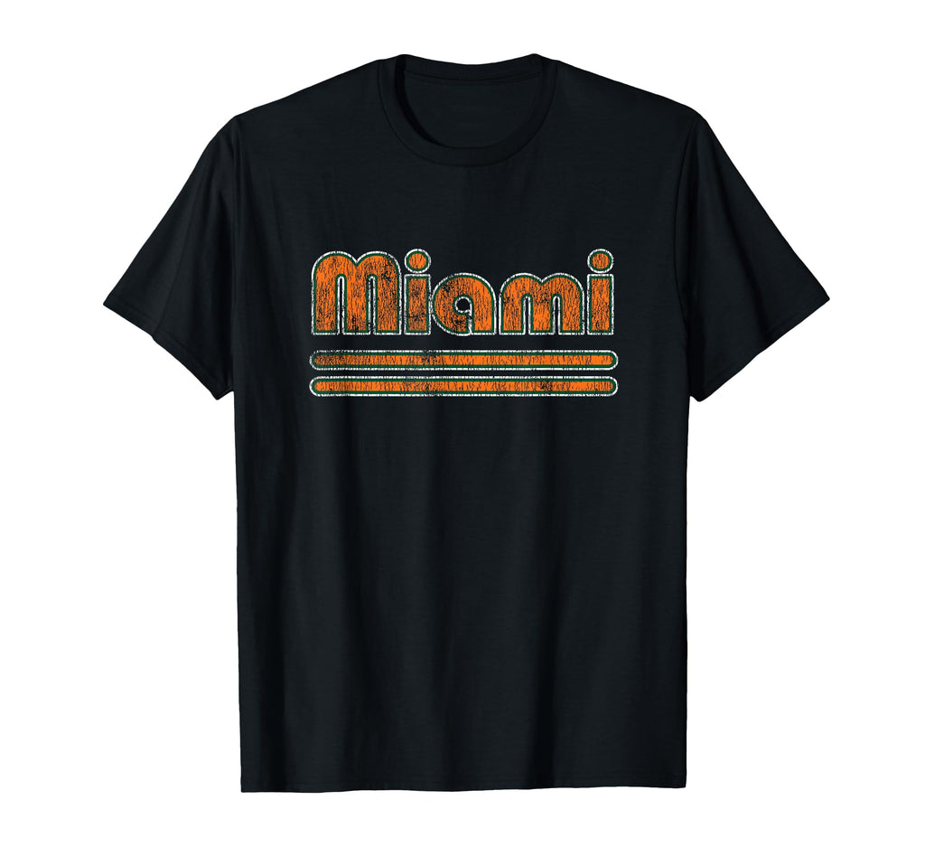 Miami Weathered Distressed South T-Shirt - Fun Novelty Design Unisex - T-Shirt, Sweatshirt, Hoodie