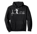 Skateboarding Heartbeat Distressed Hoodie - Graphic Print Men Women - T-Shirt, Sweatshirt, Hoodie