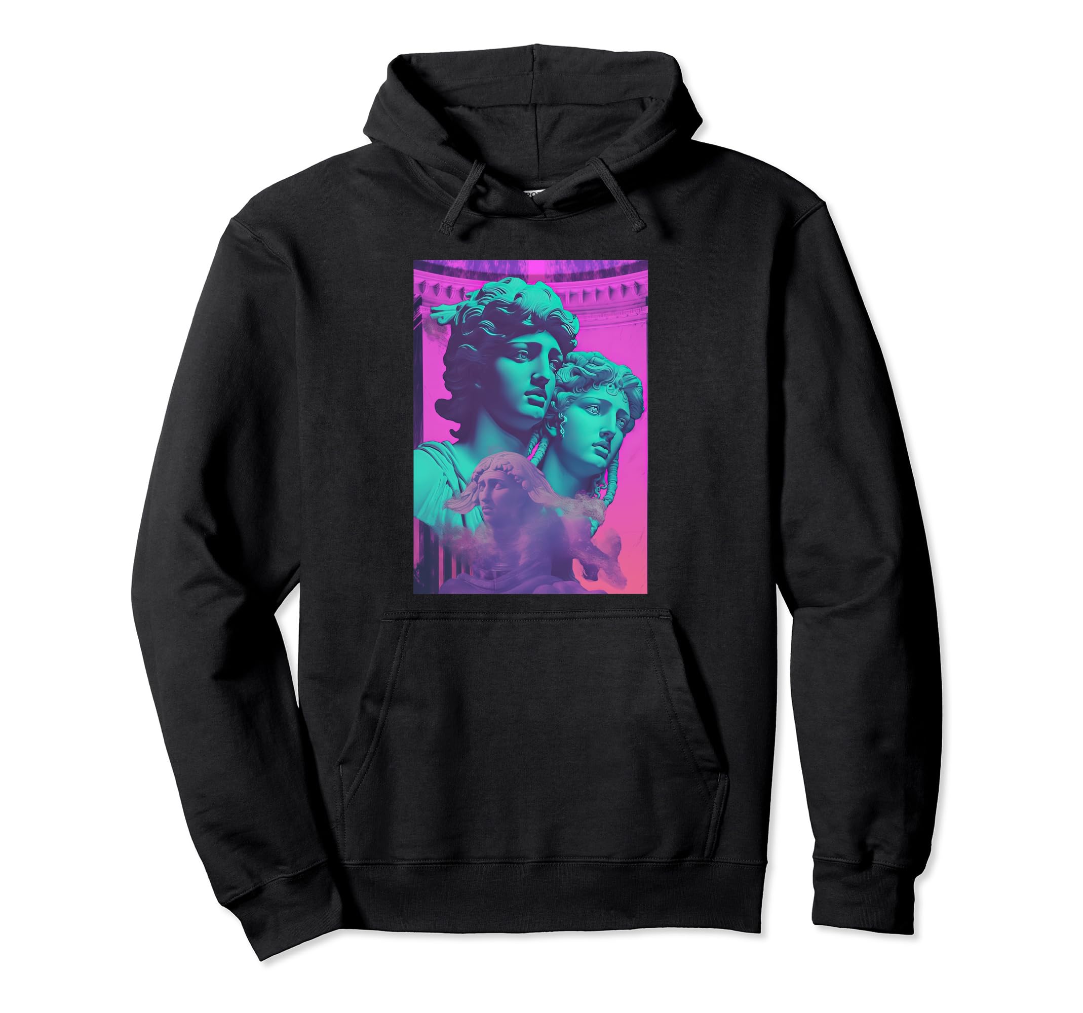 Perseus And Medusa Vaporwave Aesthetic Hoodie - Unique Graphic for Adults - T-Shirt, Sweatshirt, Hoodie