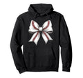 Baseball Coquette Bow Baseball Bow Hoodie - Aesthetic Graphic for Adults - T-Shirt, Sweatshirt, Hoodie