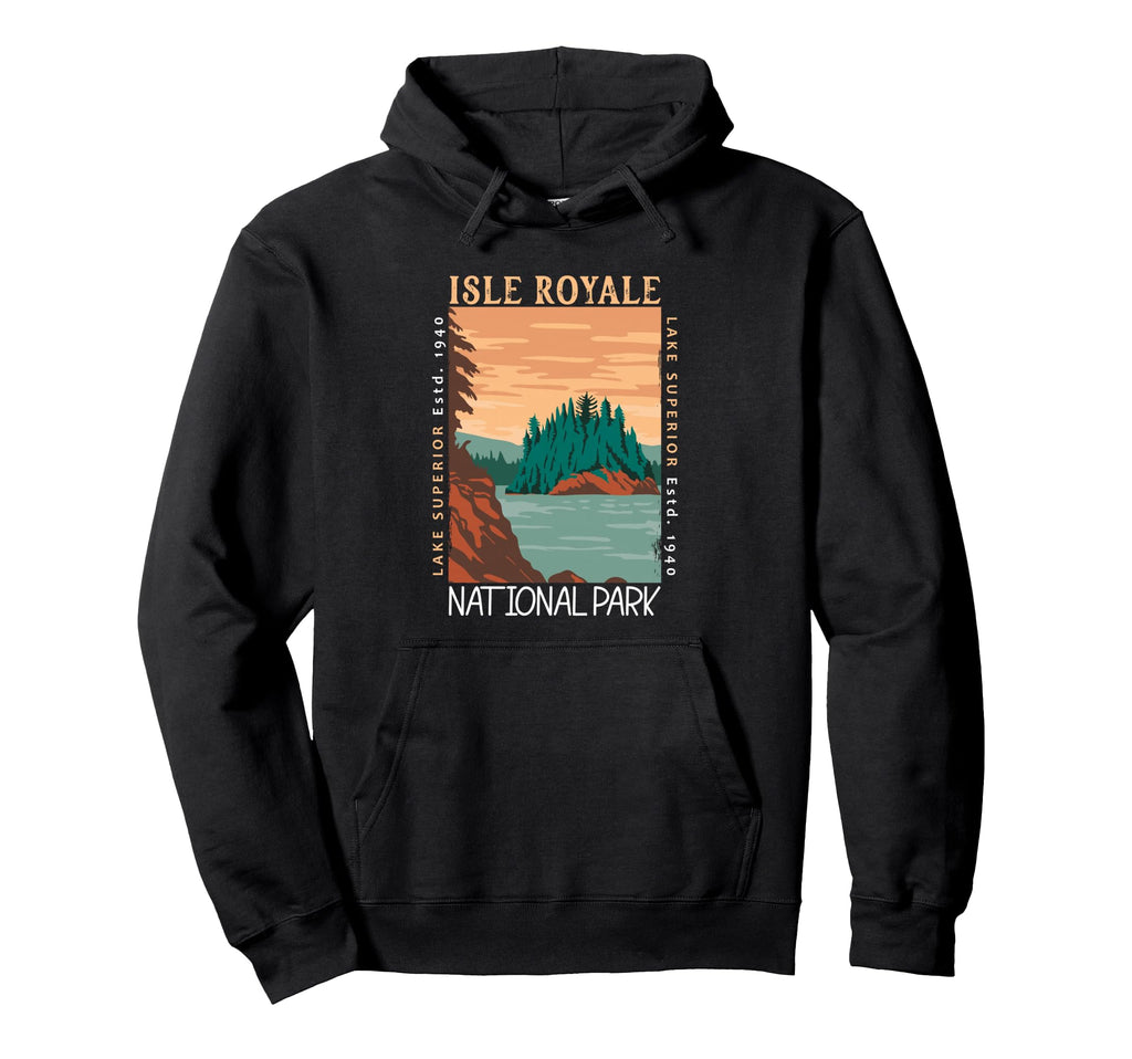 Isle Royale National Park Lake Hoodie - Casual Everyday Wear Men Women - T-Shirt, Sweatshirt, Hoodie