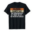 Warning Gaming Dad Video Game Father Day T-Shirt - Novelty Apparel Unisex - T-Shirt, Sweatshirt, Hoodie